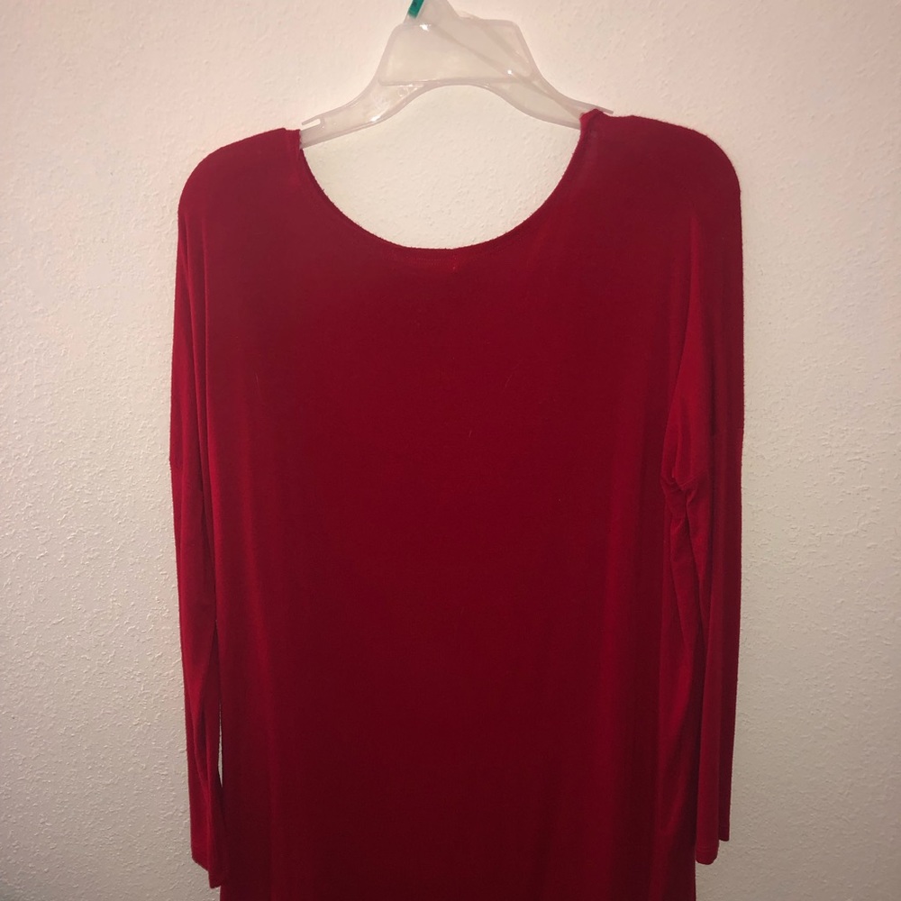Soft red baggy dress